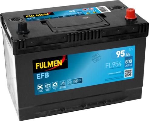 Fulmen FL954 - Стартерная аккумуляторная батарея, АКБ www.autospares.lv