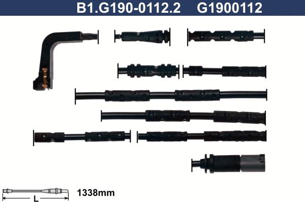 Galfer B1.G190-0112.2 - Indikators, Bremžu uzliku nodilums www.autospares.lv