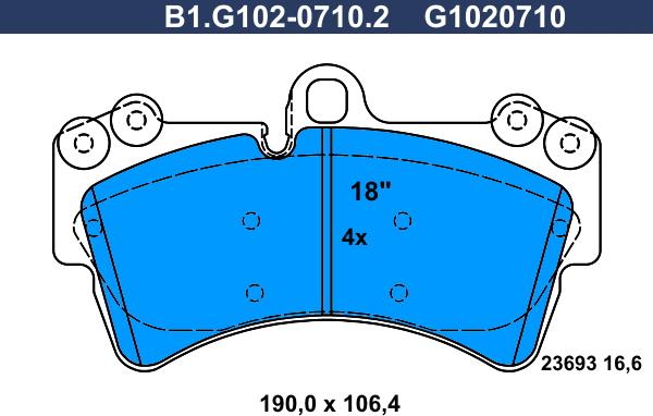 Galfer B1.G102-0710.2 - Bremžu uzliku kompl., Disku bremzes www.autospares.lv