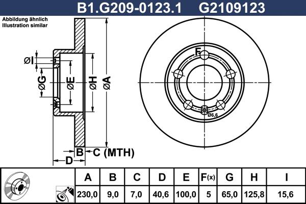 Galfer B1.G209-0123.1 - Bremžu diski www.autospares.lv