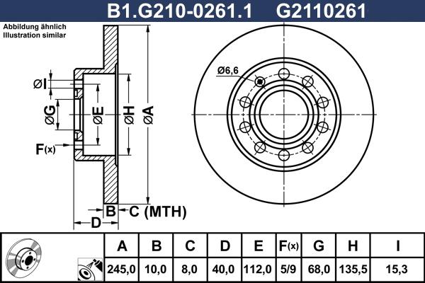 Galfer B1.G210-0261.1 - Тормозной диск www.autospares.lv