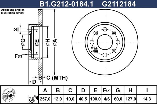 Galfer B1.G212-0184.1 - Bremžu diski www.autospares.lv