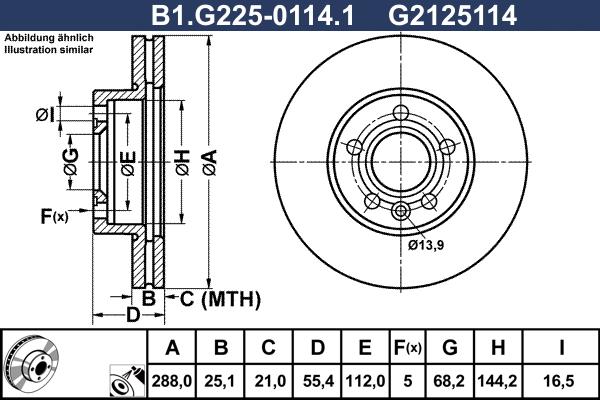 Galfer B1.G225-0114.1 - Тормозной диск www.autospares.lv