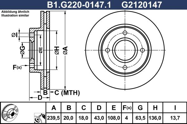 Galfer B1.G220-0147.1 - Тормозной диск www.autospares.lv