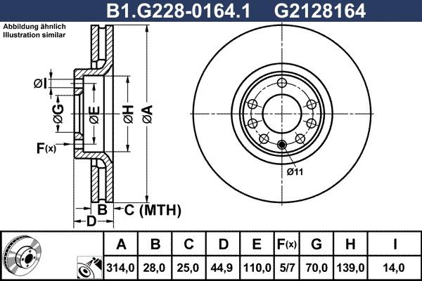 Galfer B1.G228-0164.1 - Bremžu diski www.autospares.lv