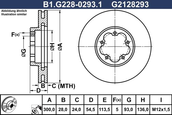 Galfer B1.G228-0293.1 - Bremžu diski www.autospares.lv