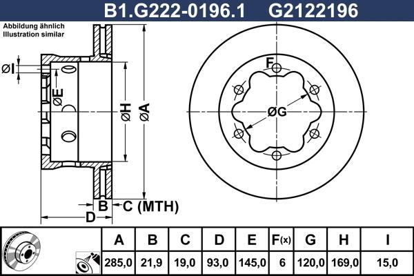 Galfer B1.G222-0196.1 - Bremžu diski www.autospares.lv