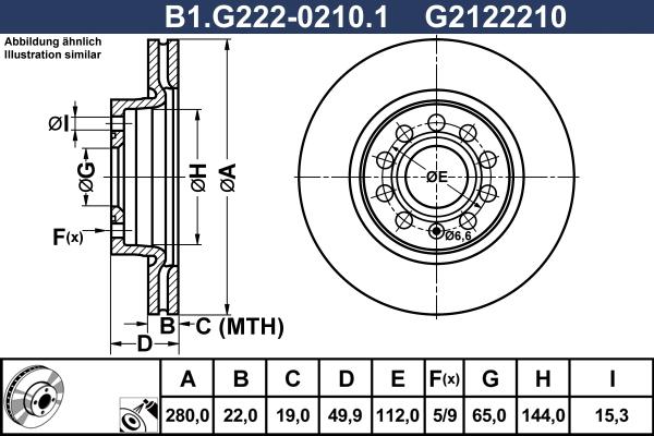 Galfer B1.G222-0210.1 - Тормозной диск www.autospares.lv