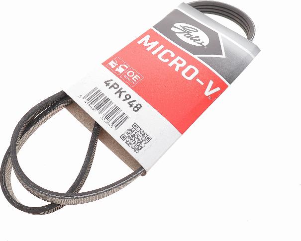 Gates 4PK948 - V-Ribbed Belt www.autospares.lv