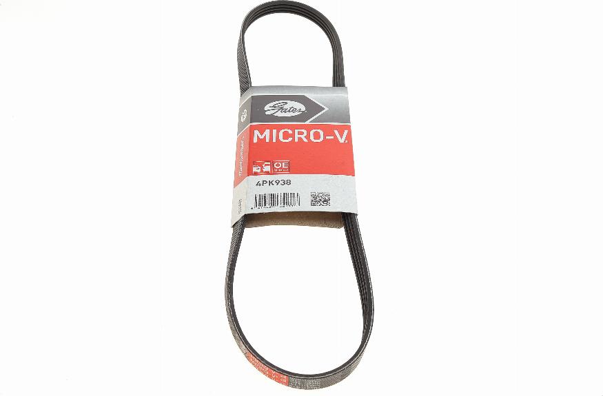 Gates 4PK938 - V-Ribbed Belt www.autospares.lv