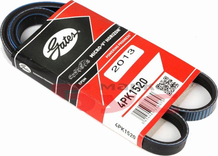 Gates 4PK1520 - V-Ribbed Belt www.autospares.lv