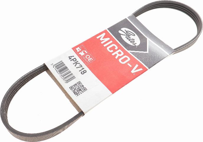 Gates 4PK718 - V-Ribbed Belt www.autospares.lv