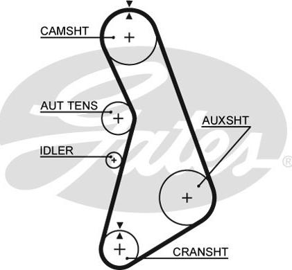 Gates T317RB - Timing Belt www.autospares.lv