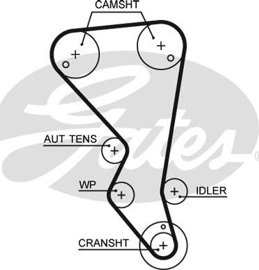 Gates 5599XS - Timing Belt www.autospares.lv