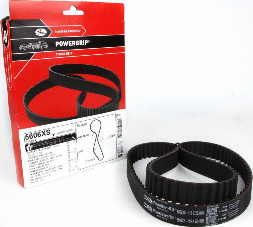 Gates 5606XS - Timing Belt www.autospares.lv