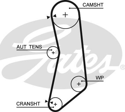 Gates K015627XS - Timing Belt Set www.autospares.lv