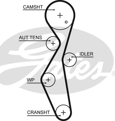 Gates 5672XS - Zobsiksna autospares.lv