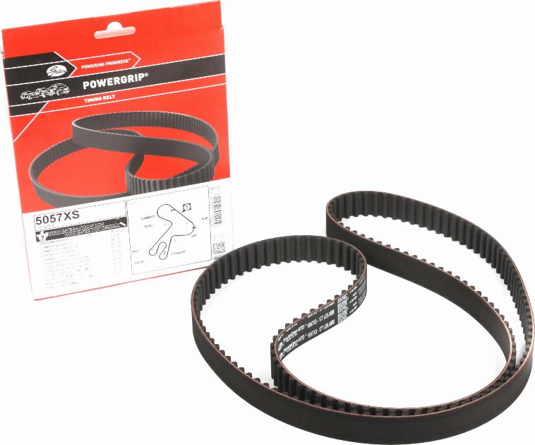 Gates 5057XS - Timing Belt www.autospares.lv