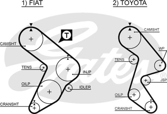 Gates 5066 - Timing Belt www.autospares.lv