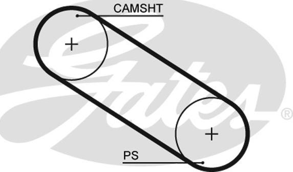 Gates 5026 - Зубчатый ремень ГРМ www.autospares.lv