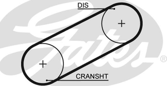 Gates 5101 - Timing Belt www.autospares.lv