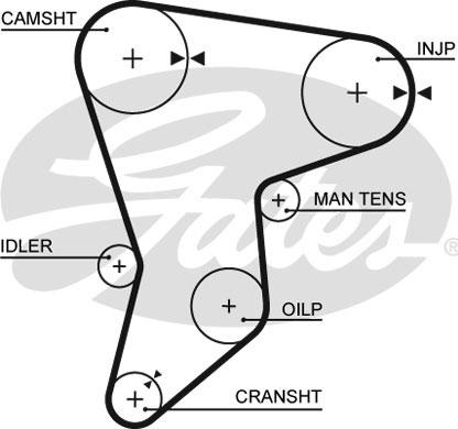 Gates 5133 - Timing Belt www.autospares.lv