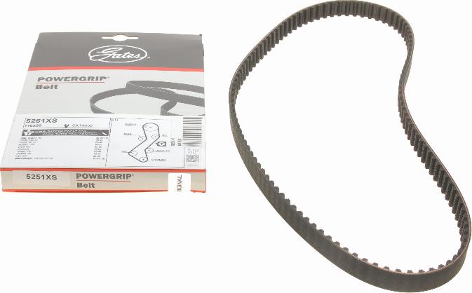 Gates 5251XS - Timing Belt www.autospares.lv