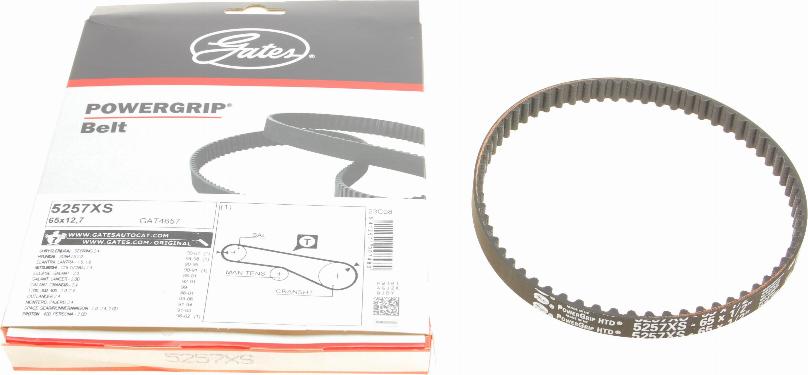 Gates 5257XS - Timing Belt www.autospares.lv