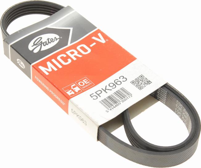 Gates 5PK963 - V-Ribbed Belt www.autospares.lv