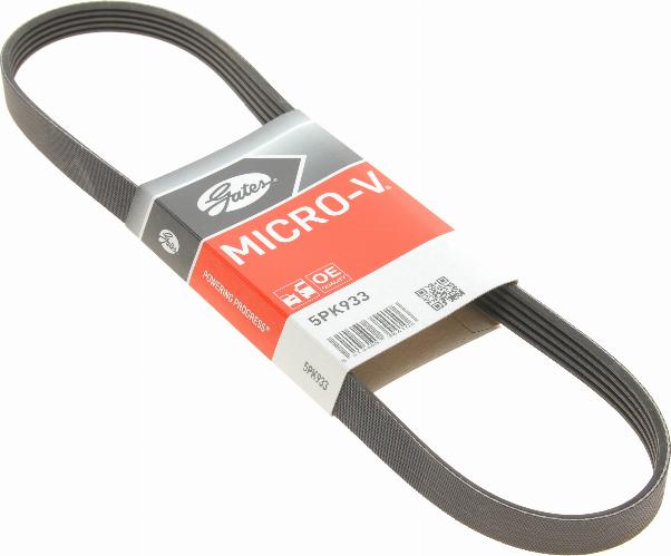 Gates 5PK933 - V-Ribbed Belt www.autospares.lv