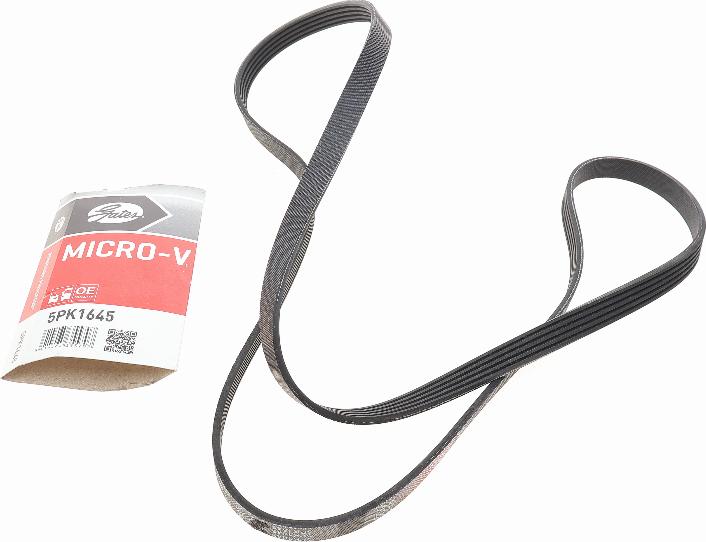 Gates 5PK1645 - V-Ribbed Belt www.autospares.lv