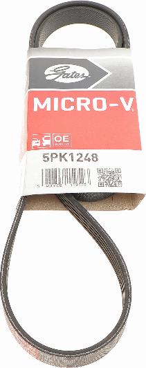 Gates 5PK1248 - V-Ribbed Belt www.autospares.lv