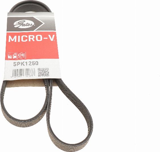 Gates 5PK1250 - V-Ribbed Belt www.autospares.lv