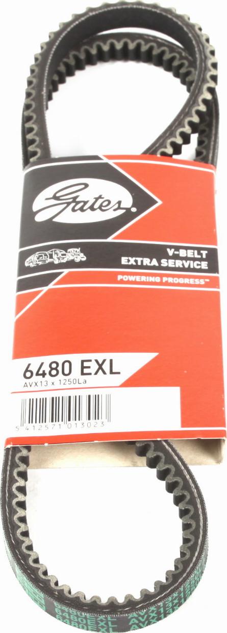 Gates 6480EXL - Клиновой ремень, поперечные рёбра www.autospares.lv