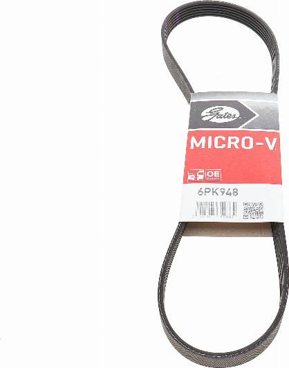 Gates 6PK948 - Ķīļrievu siksna www.autospares.lv