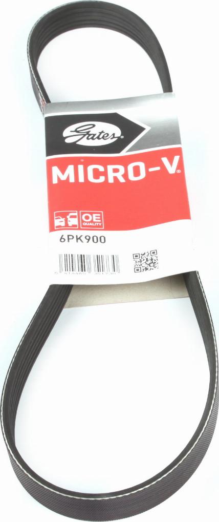 Gates 6PK900 - V-Ribbed Belt www.autospares.lv