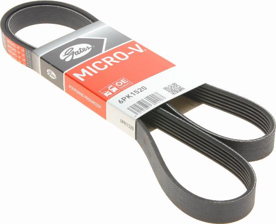 Gates 6PK1520 - V-Ribbed Belt www.autospares.lv