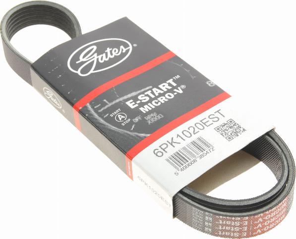 Gates 6PK1020EST - V-Ribbed Belt www.autospares.lv