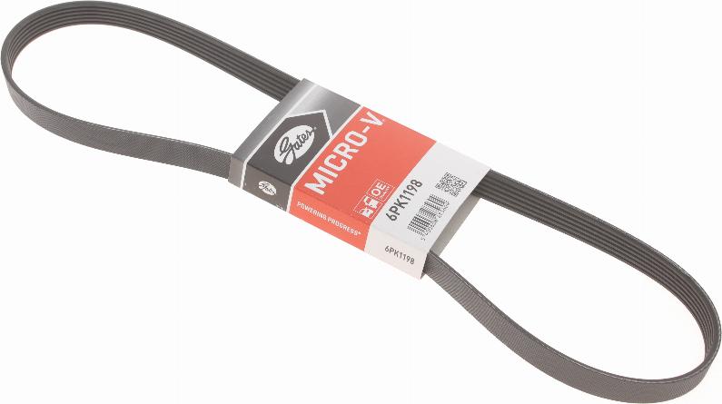 Gates 6PK1198 - V-Ribbed Belt www.autospares.lv