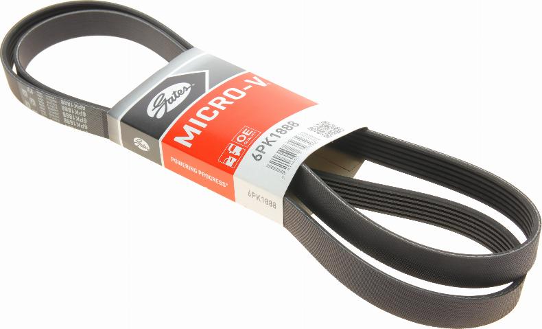 Gates 6PK1888 - V-Ribbed Belt www.autospares.lv