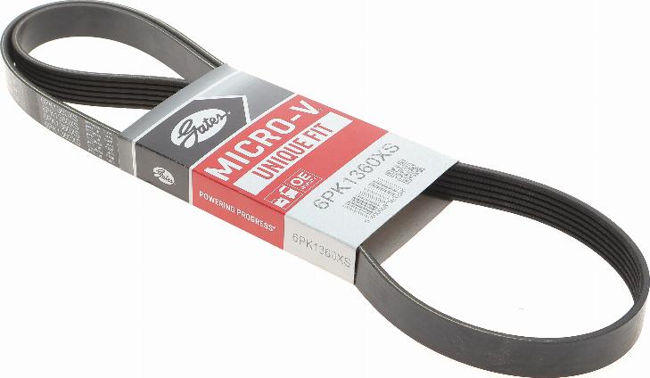 Gates 6PK1360XS - V-Ribbed Belt www.autospares.lv