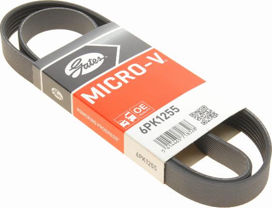 Gates 6PK1255 - V-Ribbed Belt www.autospares.lv