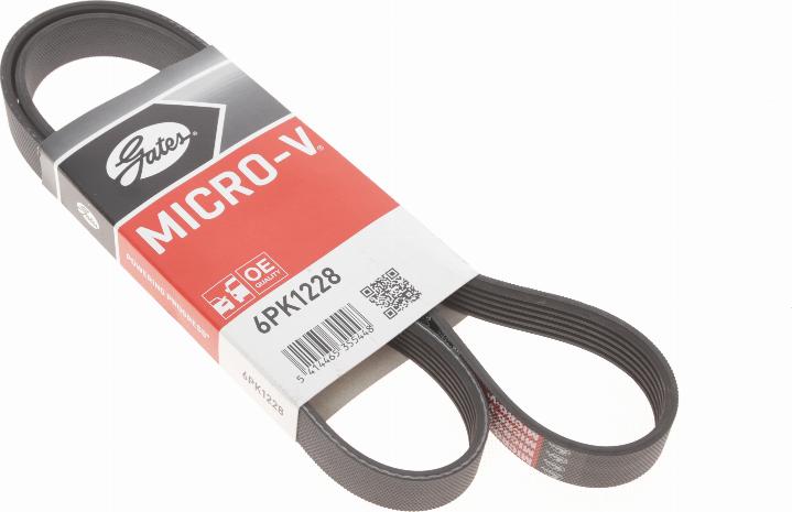 Gates 6PK1228 - V-Ribbed Belt www.autospares.lv