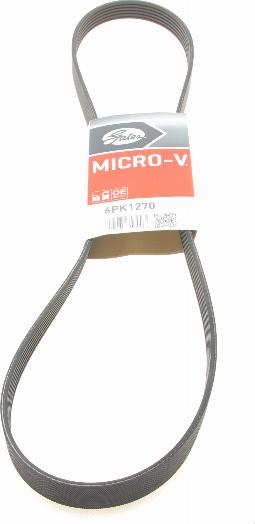 Gates 6PK1270 - V-Ribbed Belt www.autospares.lv