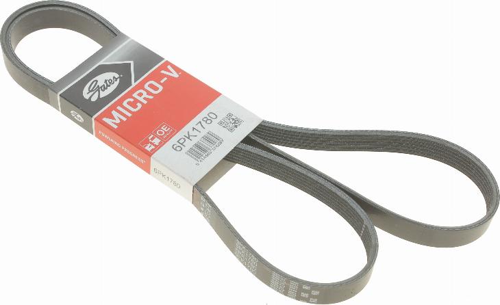 Gates 6PK1780 - V-Ribbed Belt www.autospares.lv