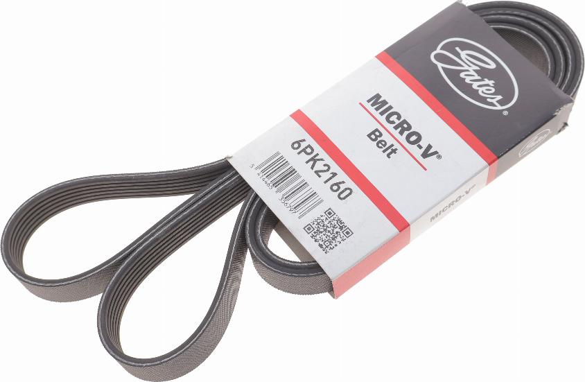 Gates 6PK2160 - V-Ribbed Belt www.autospares.lv