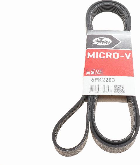 Gates 6PK2203 - V-Ribbed Belt www.autospares.lv