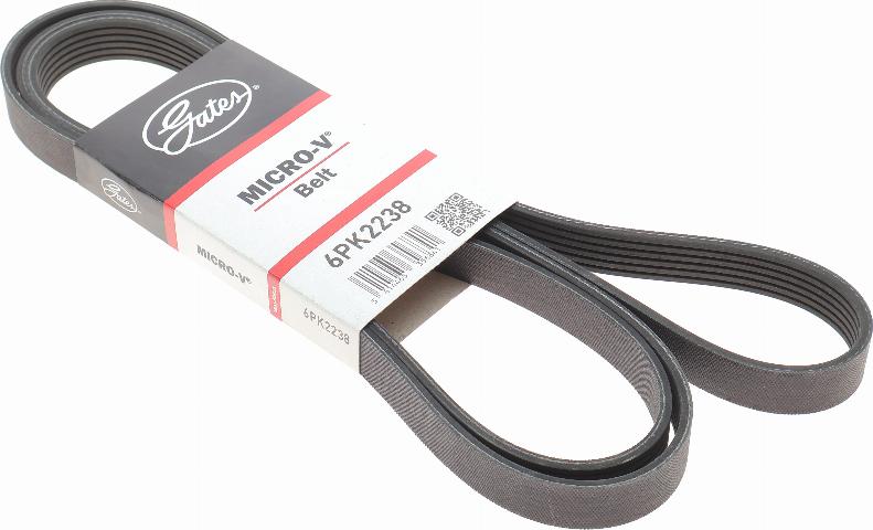 Gates 6PK2238 - V-Ribbed Belt www.autospares.lv