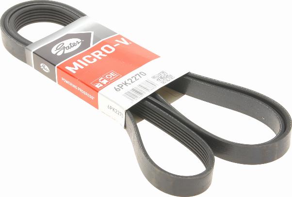 Gates 6PK2270 - V-Ribbed Belt www.autospares.lv