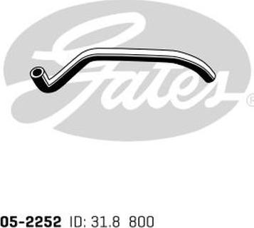 Gates 05-2252 - Radiatora cauruļvads www.autospares.lv